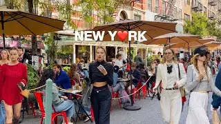 [4K]🇺🇸NYC FALL Walk🗽Beautiful Sunday Vibes in East Village🍂🎃Halloween Dog Parade in NYC | Oct 2025