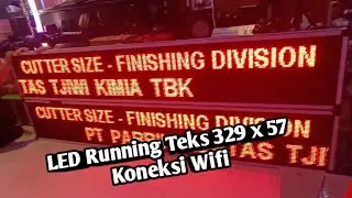 LED Running Teks 329 x 57 Koneksi Wifi