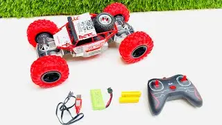 Remote control stunt car double sided stunt car unboxing- dabbaunboxing