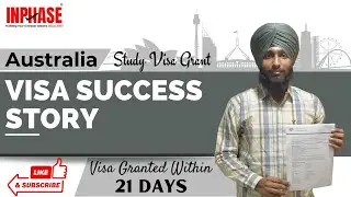 𝐕𝐚𝐫𝐢𝐧𝐝𝐞𝐫 got his Australia Study Visa Grant | INPHASE Education Consultants