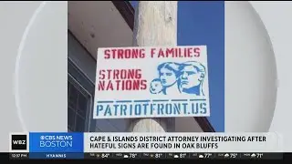 Oak Bluffs police investigating white supremacist signs posted outside Black-owned businesses