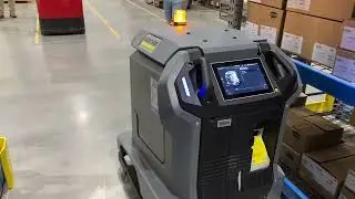 The Karcher KIRA B 50 autonomous floor scrubber