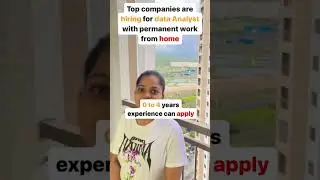 Data Analyst jobs with permanent work from home #youtubeshorts #viralshorts