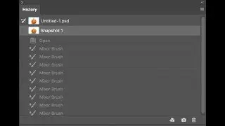 The History Panel in Adobe Photoshop CC