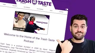 I Built the Boys a Website | TRASHTASTE.COM MOCK-UP