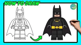 How to Draw LEGO Batman | Step-by-Step Tutorial