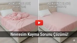 ❌ 5 Dakikada  Pratik Lastikli Çarşaf Yapımı 🪡Dikimi Nevresimim Yataktan Kayıyor Diyenler İzlesin! 