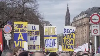 Réforme des retraites: les strasbourgeois dans la rue