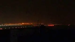 Thai Airways Airbus A330 Night Landing