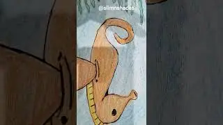 #shorts #seahorse #drawing #viral #video #trending  #art #watercolor #tattoo #illustration