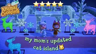 touring my mom's *updated* 5 star cat island in animal crossing new horizons (800+ total hours) !!!