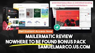 Mailermatic Review & Bonus Offer - Watch Mailermatic Review & Get NoWhere To Be Found Bonuses