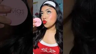 Used Juvia&rsquo;s Place blushed cream blush in the shade &ldquo;Cheeky Cherry&rdquo;. #juviasplace #blush #makeup