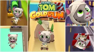 TALKING TOM GOLD RUN | FALLS AND FAILS FUNNY COMPILATION (MUMMY TOM)