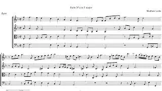 Matthew Locke Consort of Four Parts Suite N&deg;4 in F major