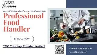 Professional Food Handler Course | CDG Training Private Limited | ISO 17024-Compliant Certification
