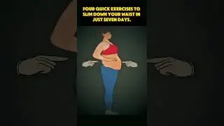 Lose Belly Fat FAST! 4 Moves for a Smaller Waist in a Week. #shorts #weightlossjourney