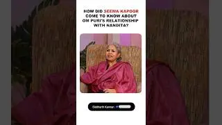 How did Seema Kapoor come to know about Om Puri's extra-marotal affair with Nandita Puri?