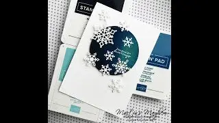 Snowflake Greatings - Stampin' Up! Snowfall Thinlits Dies