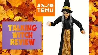 Review of Talking Witch from Temu plus minor makeover (not sponsored)