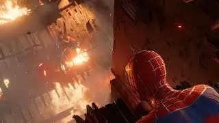 Burning building , Green Goblin again?!