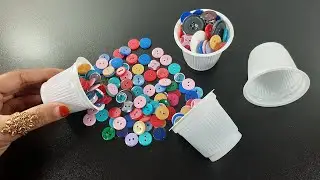 recycling cd disc & waste coffee Paper cups craft | Best out of waste | recycling cd disc reuse