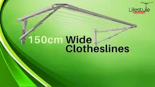 150cm Wide Clothesline [Steel Construction + Colour Range]