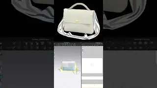 How to create a BAG in Marvelous Designer #shots #realtime #3d #3dcloth