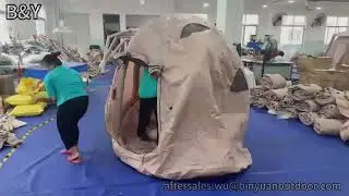 Quick Setup Inflatable Tent: 3-Min Inflation, Weatherproof & Worry-Free Camping