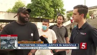 Protester explains emotions during Nashville march