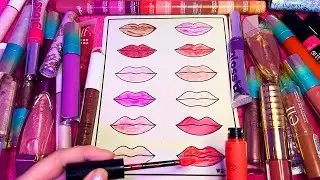 ASMR Lip Product Collection Swatching (Whispered)