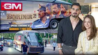 Ahaan Shetty & Anya Singh Visit Theatre for Special Screening of Border for CISF 🇮🇳🎬