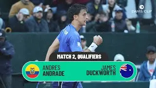 Andrade v Duckworth | Ecuador v Australia | 2026 Davis Cup Qualifiers 1st Round Highlights