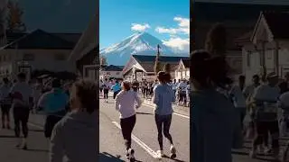 the most beautiful marathon in the world! 😍 Fuji marathon 🏃&zwj;♂️2024 #running #marathon #nature