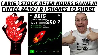BBIG STOCK AFTER HOURS MOONING | SHORTS ARE DOUBLING DOWN ON BBIG | PREMIUM FINTEL ZERO SHARES LEFT