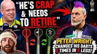 Питер Райт трижды меняет дротики за пять легов / MVG 