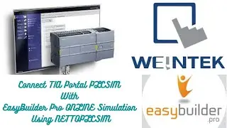 TIA Portal - EasyBuilder - PLC - Connect PLCSIM With EasyBuilder Pro Simulation NETTOPLCSIM in URDU