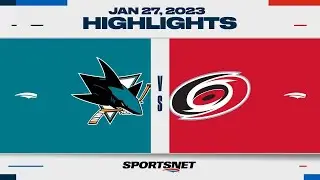 NHL Highlights | Sharks vs. Hurricanes - January 27, 2023