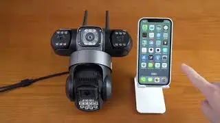 IP камера C28 4G 3 независимых объектива 2Mpx+2Mpx+2Mpx V380 APP