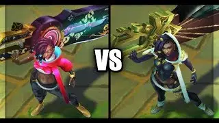 True Damage Senna vs Classic Senna Skins Comparison (League of Legends)