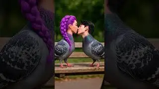 Jinu and Rumi KISS | K-pop Demon Hunters Pigeons #kpop #rumi #jinu