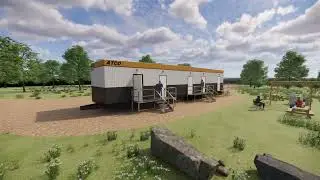 Modular 5 person accommodation in USA| Commercial Kitchen Design | Food Strategy