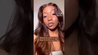 Watch me Melt my New Hair VIVI HD Lace Frontal 🤎#hairvivi #frontal #lacefrontwig #wigtutorial #wig