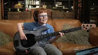 11yo Oxbow Audio Lab Customer Plays Ernie Ball Music Man DarkRay