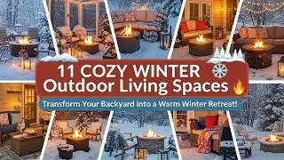 11 Winter Outdoor Living Ideas 🔥 Create the Coziest Backyard for Cold Nights!
