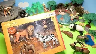 Schleich 42387 North America Wild Life Starter Set Action Figure Unboxing