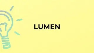 What is the meaning of the word LUMEN?