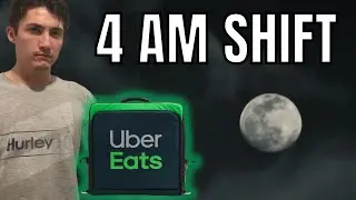4 утра. Утренняя смена Uber Eats/DoorDash. Сколько я заработал?