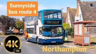 Bus route 4 Sunnyside- Town Centre Northampton +Map +Timetable