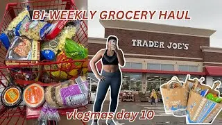 TRADER JOE'S + KROGER GROCERY HAUL 🛒 // $300 of groceries to get us through the next 2 weeks